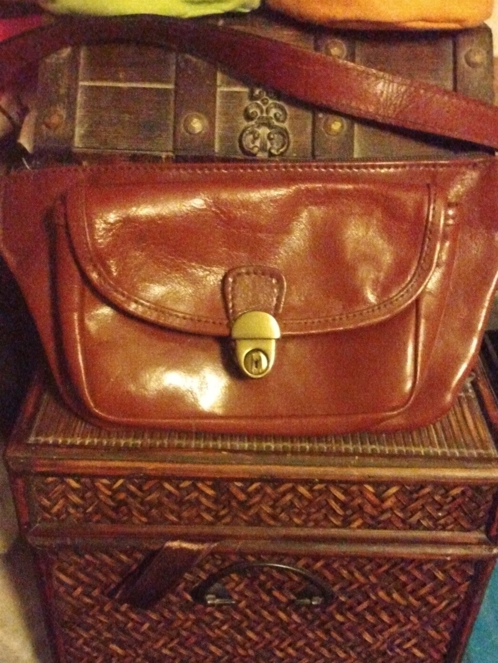 Brown Leather Crossbody Bag